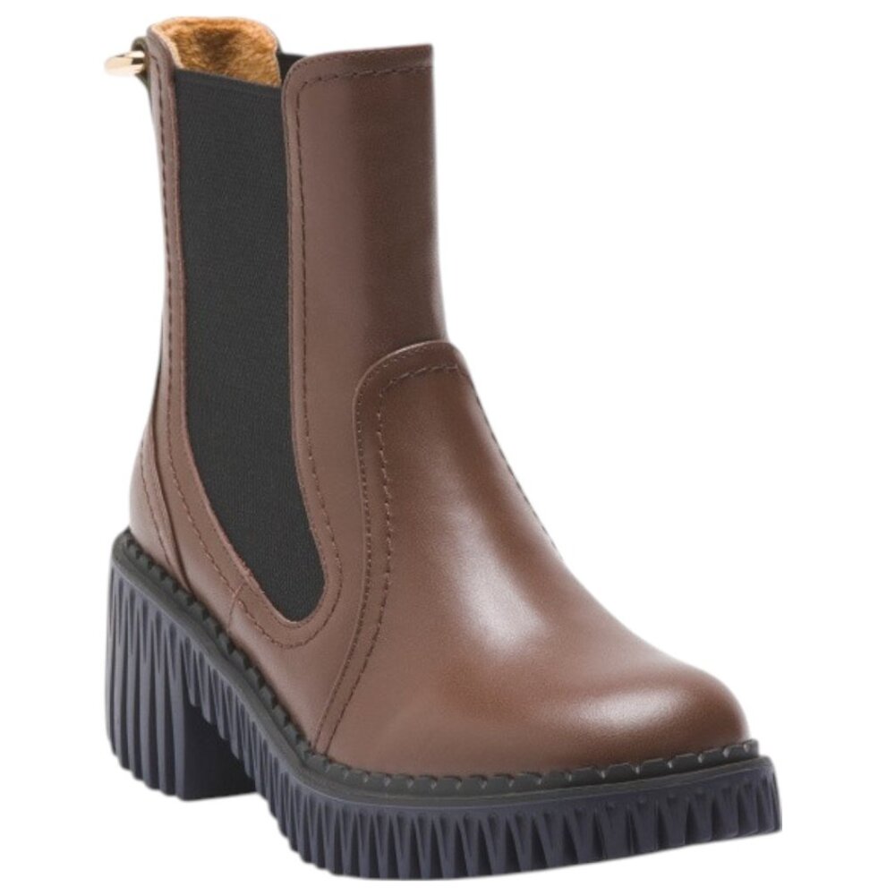 4CCCCEES Leather Plita Cella Chelsea Boots